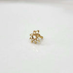 Baroque Sunlace Gold Nose Pin Simple 18K Nose Pin Gold Design for Women