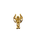 Traditional maharashtrian nath gold nose pin design handcrafted in 18k yellow gold featuring intricate cultural detailing for women