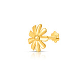 Petal Radiance 18K Flower-Inspired Small Nose Pin In Gold