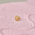 Regal Lattice Gold Nose Pin – Simple 18K Nose Pin Gold Design for Women