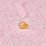 Petal Elegance Gold Nose Pin – Simple 18K Nose Pin Gold Design for Women