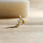 Branch Shine Nose Pin Gold Diamond For Women