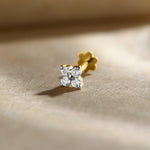 Floral Quad Diamond Nose Pin Gold For Women Online