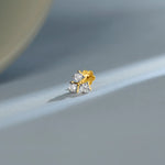 Gleam Trio three Diamond Nose Pin Gold Online For Women