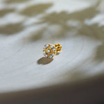 Cushion Cluster Diamond Nose Pin Online For Women