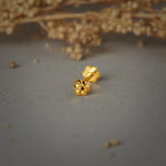 Cluster Charm 18K Small Gold Nose Pin Design For Female