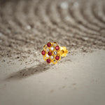 Daisies Spark 18K Multi-coloured Stone Gold Nose Pin Design Online