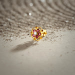 Forest Flower 18K Gold Nose Pin Design For Women Online