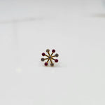 Stellar Compass 18K Star-Inspired Gold Stone Nose Pin For Females