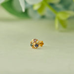 Jewel Crest Gold Nose Pin – Simple 18K Nose Pin Gold Design for Women