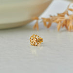 Solis Bloom Gold Nose Pin – Simple 18K Nose Pin Gold Design for Women