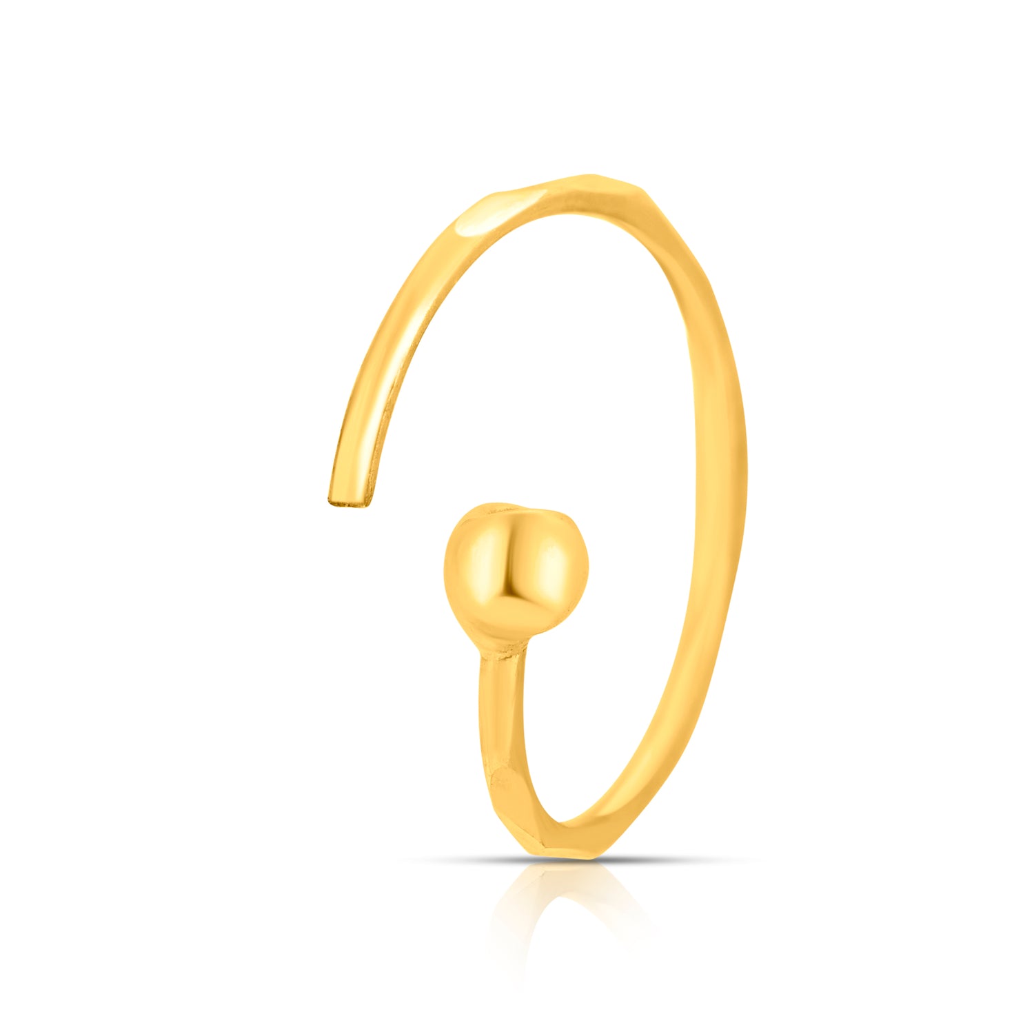 Facet Pebble Hoop