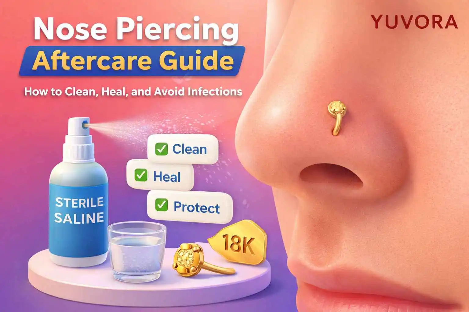 Nose Piercing Aftercare Guide: How to Clean, Heal, and Avoid Infections