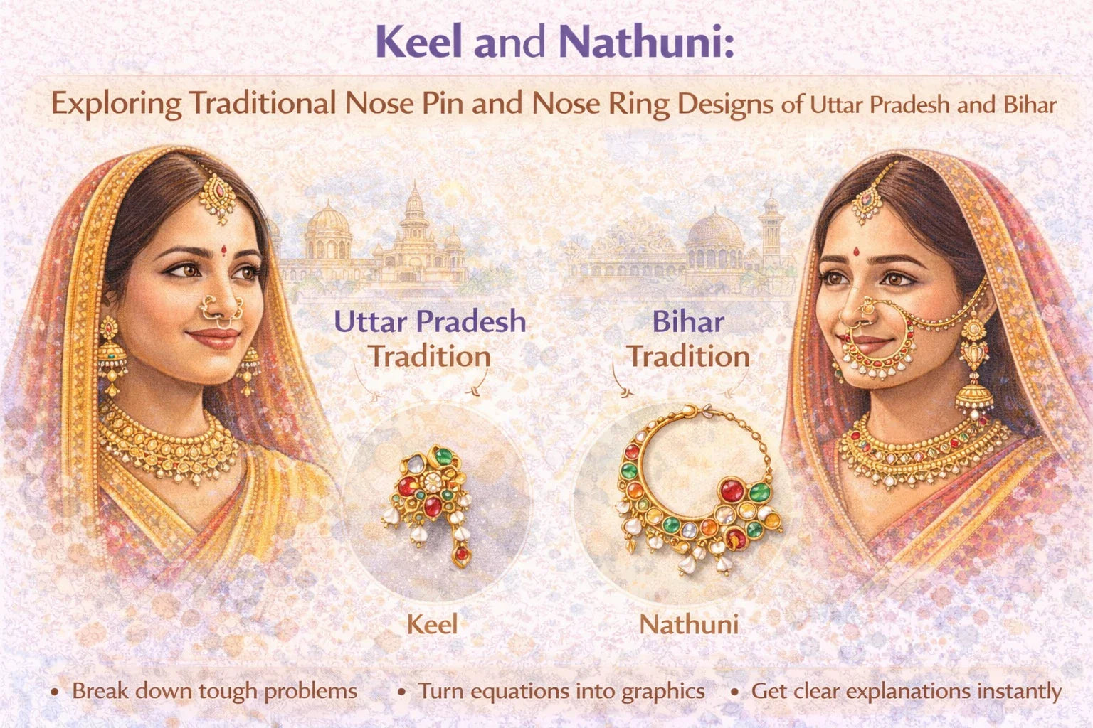 Keel and Nathuni: Exploring Traditional Nose Pin and Nose Ring Designs of Uttar Pradesh and Bihar