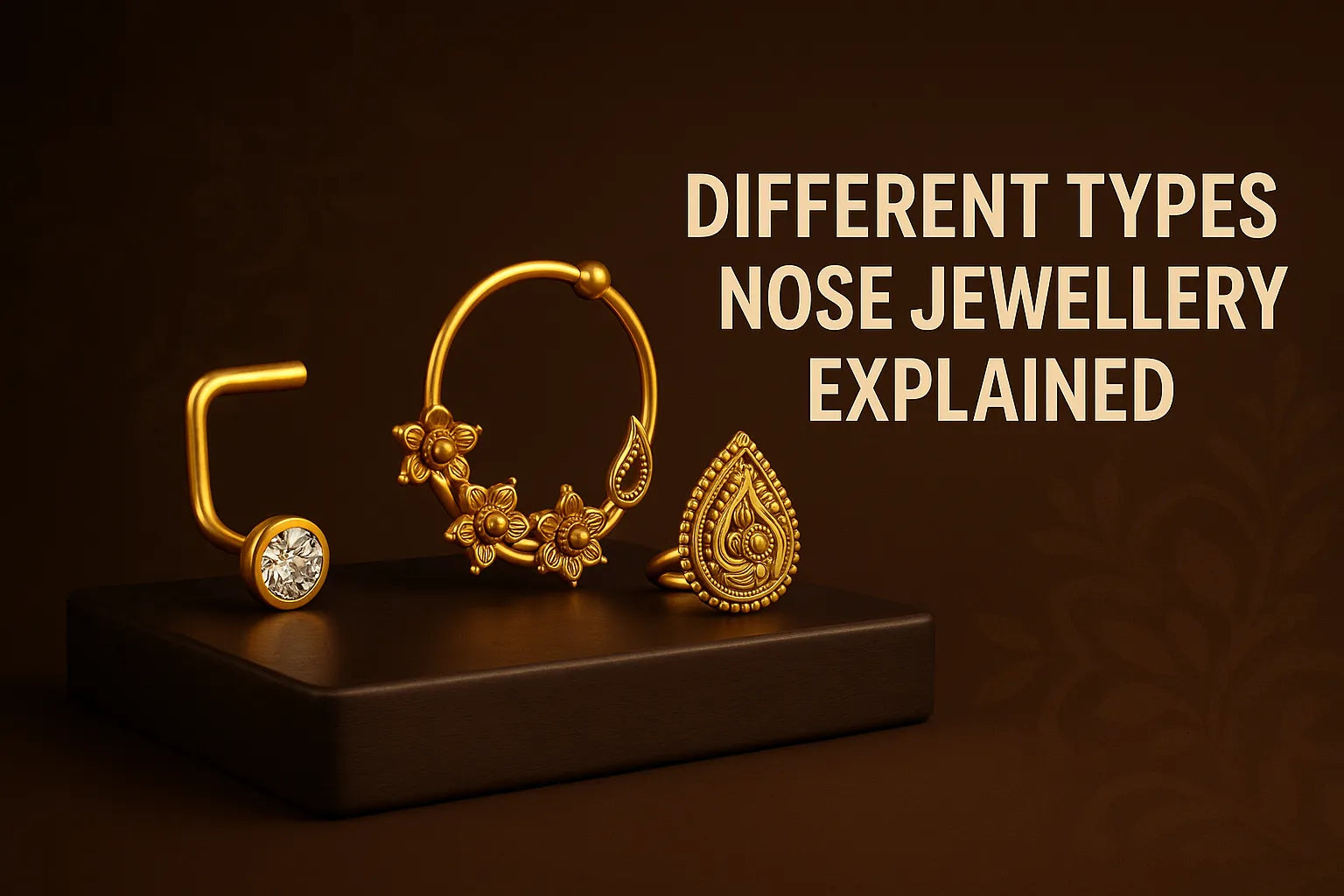 image shown Different Types of Nose Jewellery 