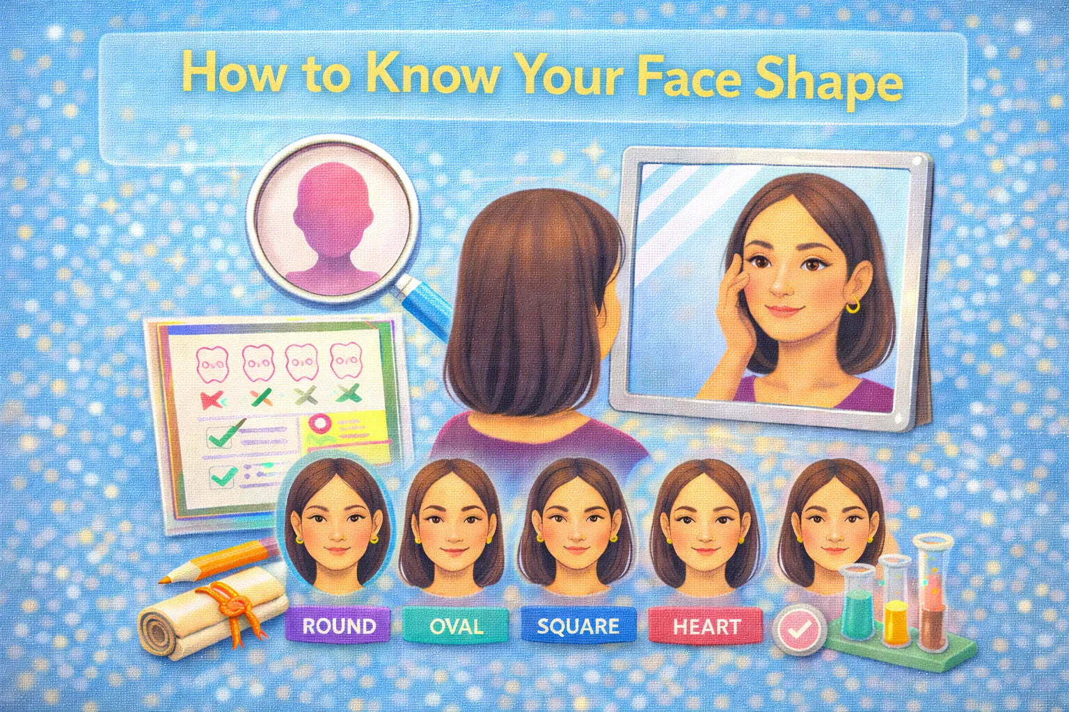 Image shown is How to Know Your Face Shape