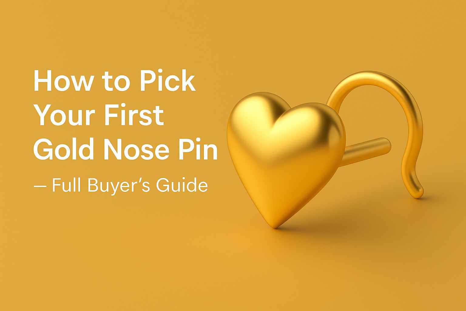 How to Pick Your First Gold Nose Pin - Full Buyer's Guide