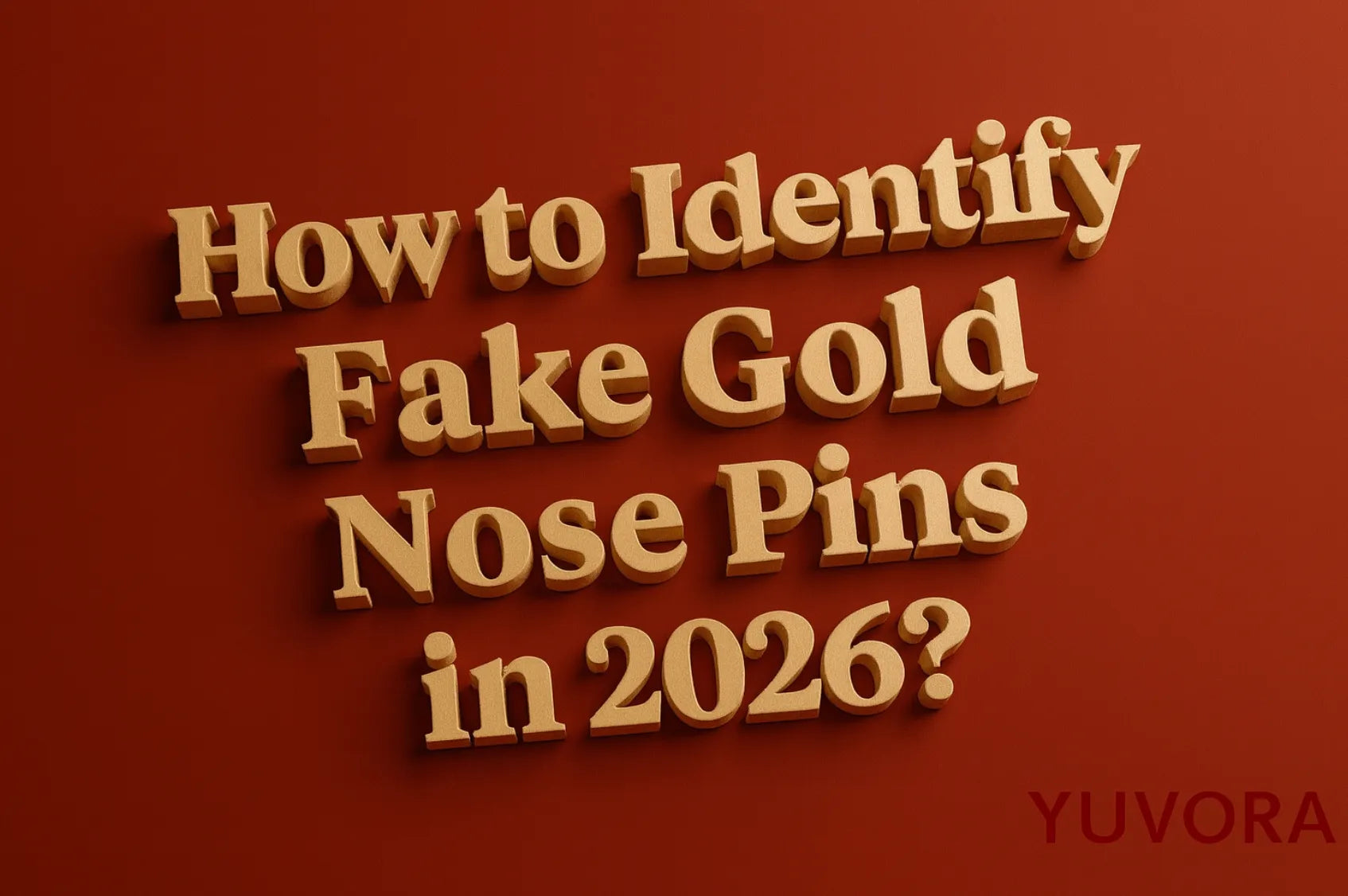 How to Identify Fake Gold Nose Pins