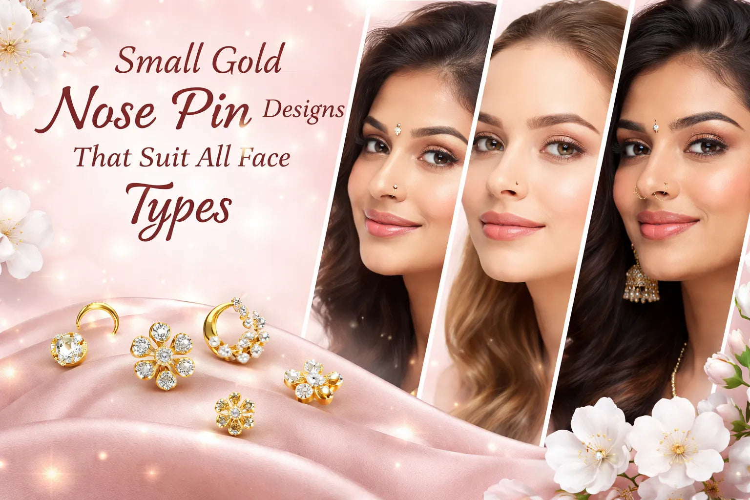 Image shown Small Gold Nose Pin Designs That Suit All Face Types