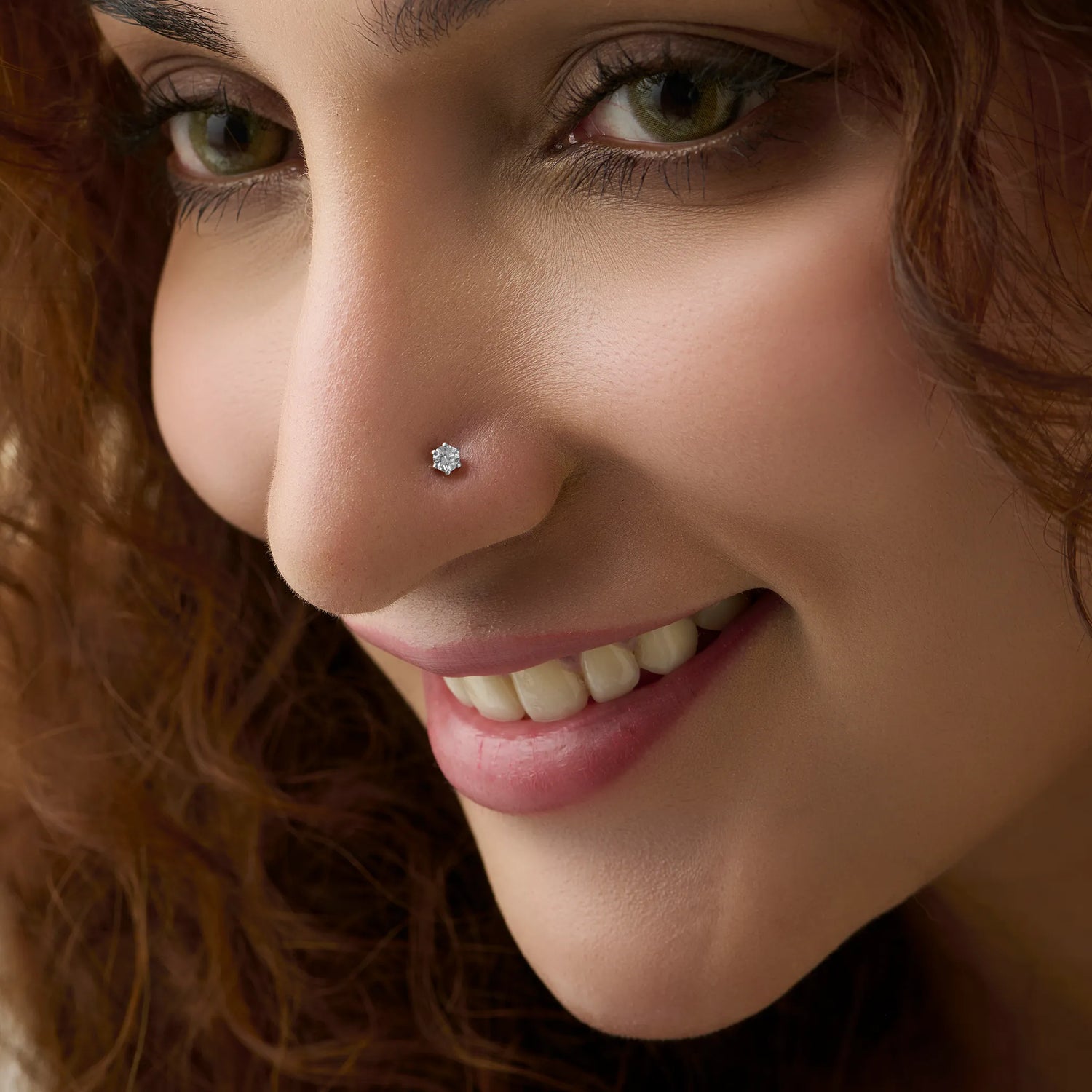 King Solitaire Single Solitaire Diamond Nose Pin Design From Kerala In Gold