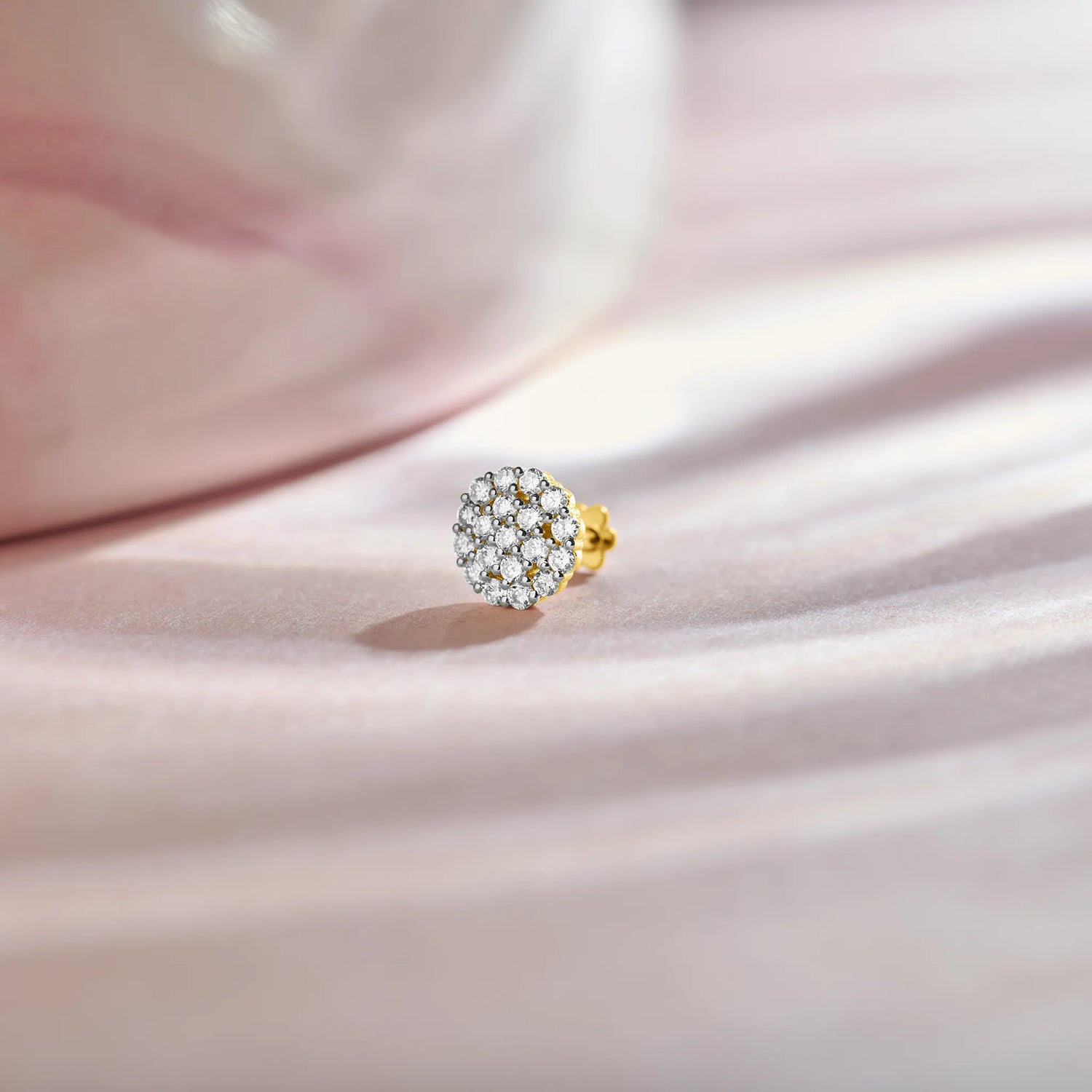 Urban Constellation Nose Pin Gold Diamond Design For Women