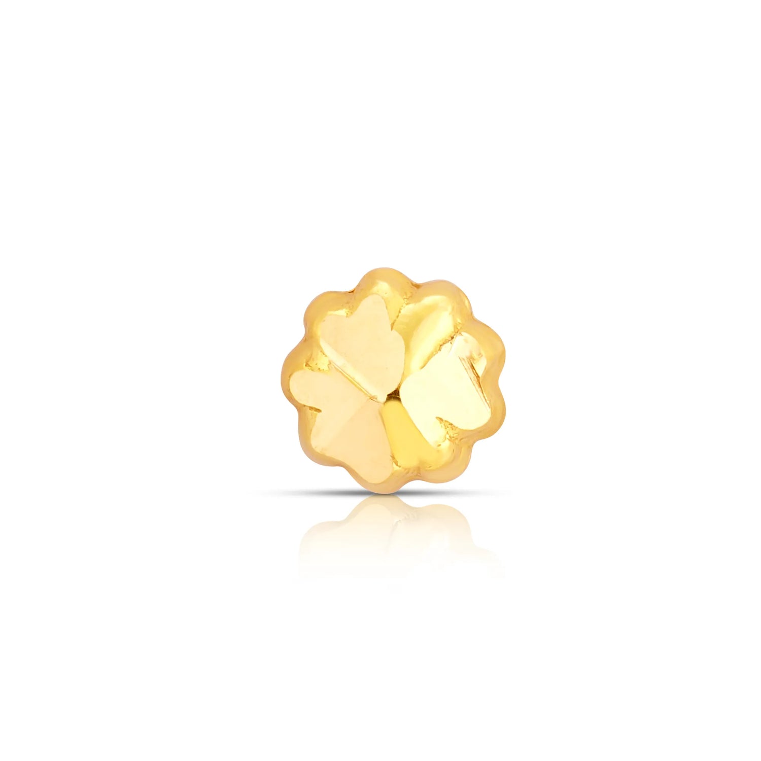 Floral Glow 18K Flower-Inspired Gold Nose Pin For Women
