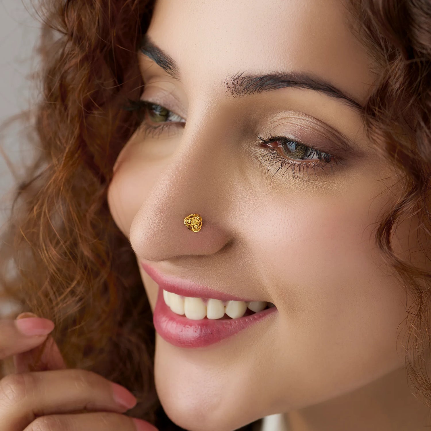 Triple Knot -- 18K Dailywear Handmade Women's Nose Pin Gold
