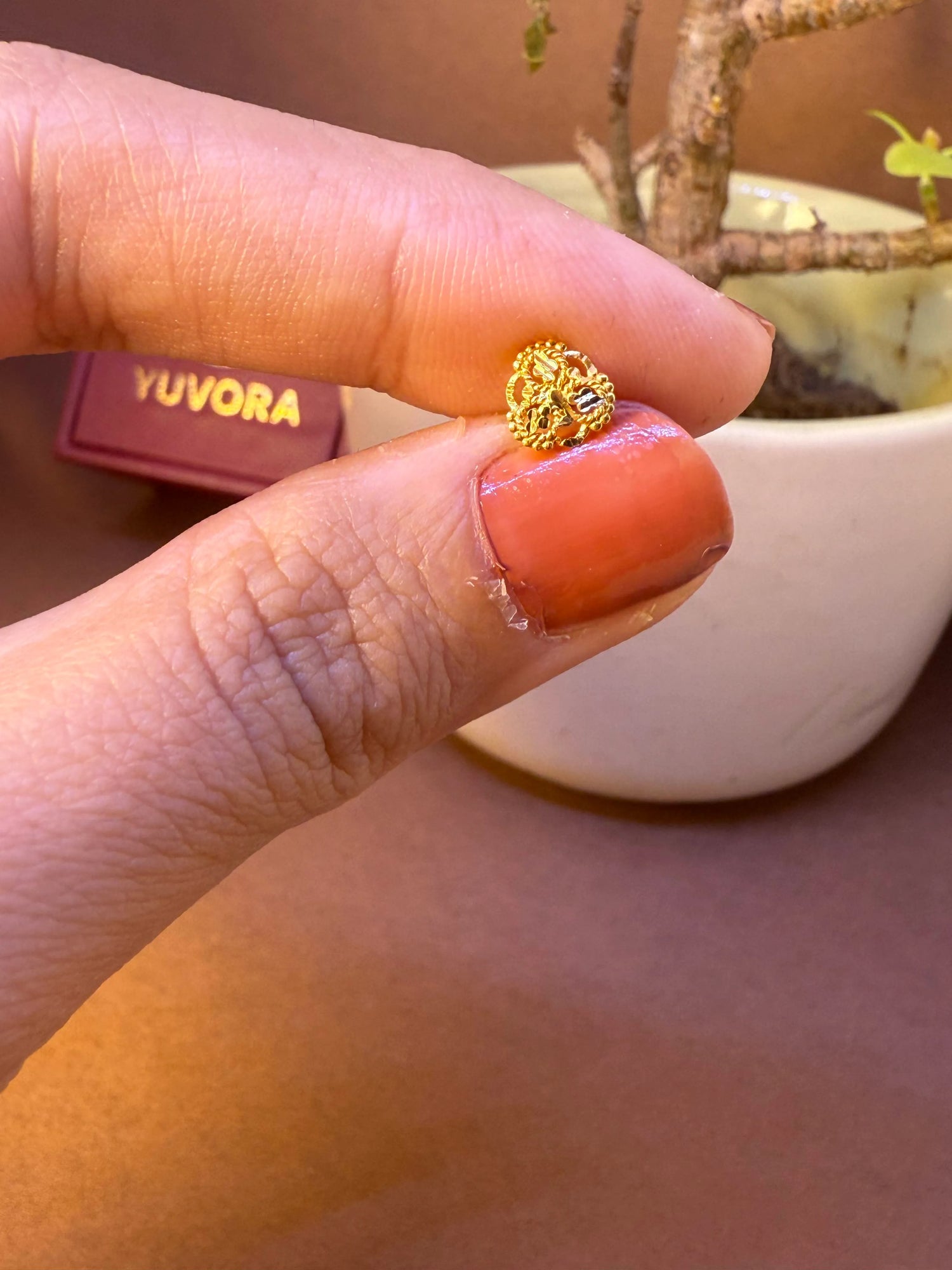 Triple Knot -- 18K Dailywear Handmade Women's Nose Pin Gold