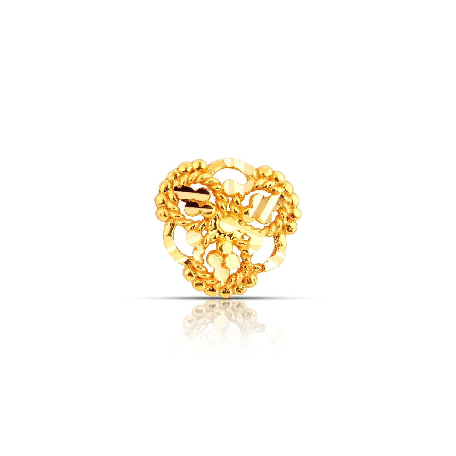 Triple Knot 18K Dailywear Handmade Women's Nose Pin Gold