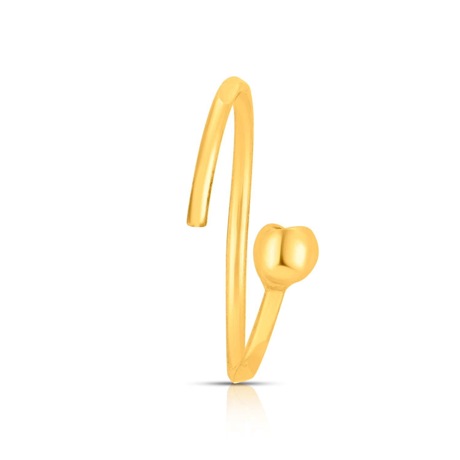 Facet Pebble Hoop