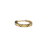 Luxora Fusion gold nose pin in 18K gold with geometric textured design, luxury jewelry for diamond-shaped face