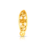 Petal Gold Nose Ring by Yuvora crafted in 18K gold with intricate floral weave and elegant filigree design