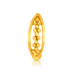 18K Petite Garland Gold Nose Ring with delicate floral garland design by Yuvora