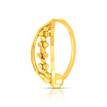 Petite Garland Gold Nose Ring in 18K gold with delicate floral garland design by Yuvora