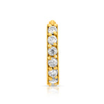 Regalia Aura gold nose ring with sparkling white stones set in 18K gold, designed for a royal and elegant look