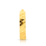 Close-up view of Twist Mosaic gold nose pin in 18K showcasing detailed mosaic texture and elegant design
